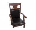 Кресло Luiza dirty oak / dark brown