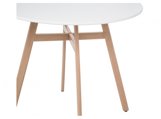 Обеденная группа Номиа 90 white / wood