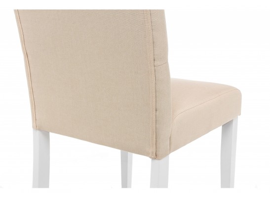 Стул Amelia white / fabric cream