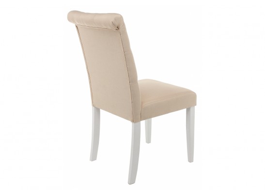 Стул Amelia white / fabric cream