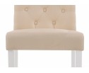 Стул Amelia white / fabric cream