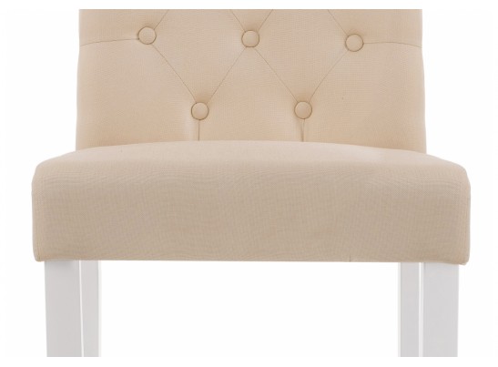 Стул Amelia white / fabric cream