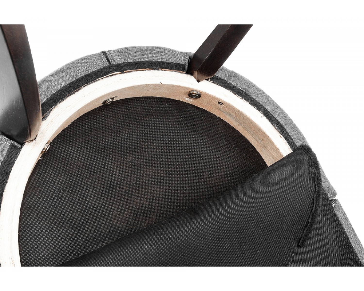 Стул Elegance dark walnut / fabric grey