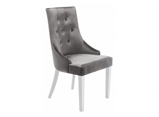 Стул Elegance white / fabric grey