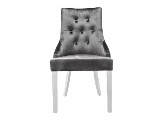 Стул Elegance white / fabric grey