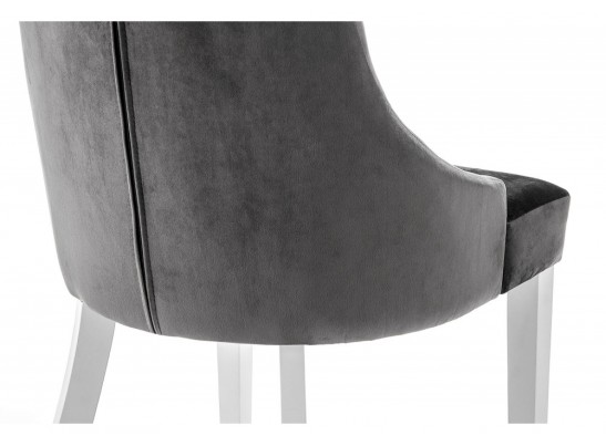 Стул Elegance white / fabric grey
