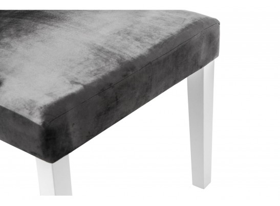 Стул Elegance white / fabric grey