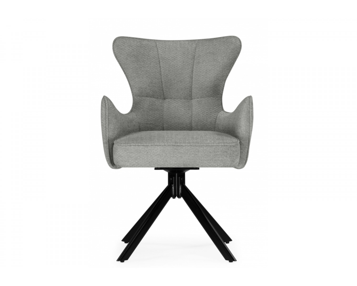 Стул на металлокаркасе Atlanta gray / black крутящийся