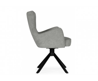 Стул на металлокаркасе Atlanta gray / black крутящийся