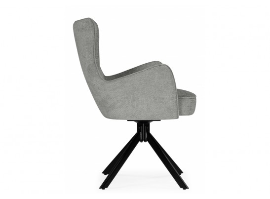 Стул на металлокаркасе Atlanta gray / black крутящийся