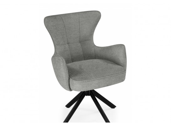 Стул на металлокаркасе Atlanta gray / black крутящийся