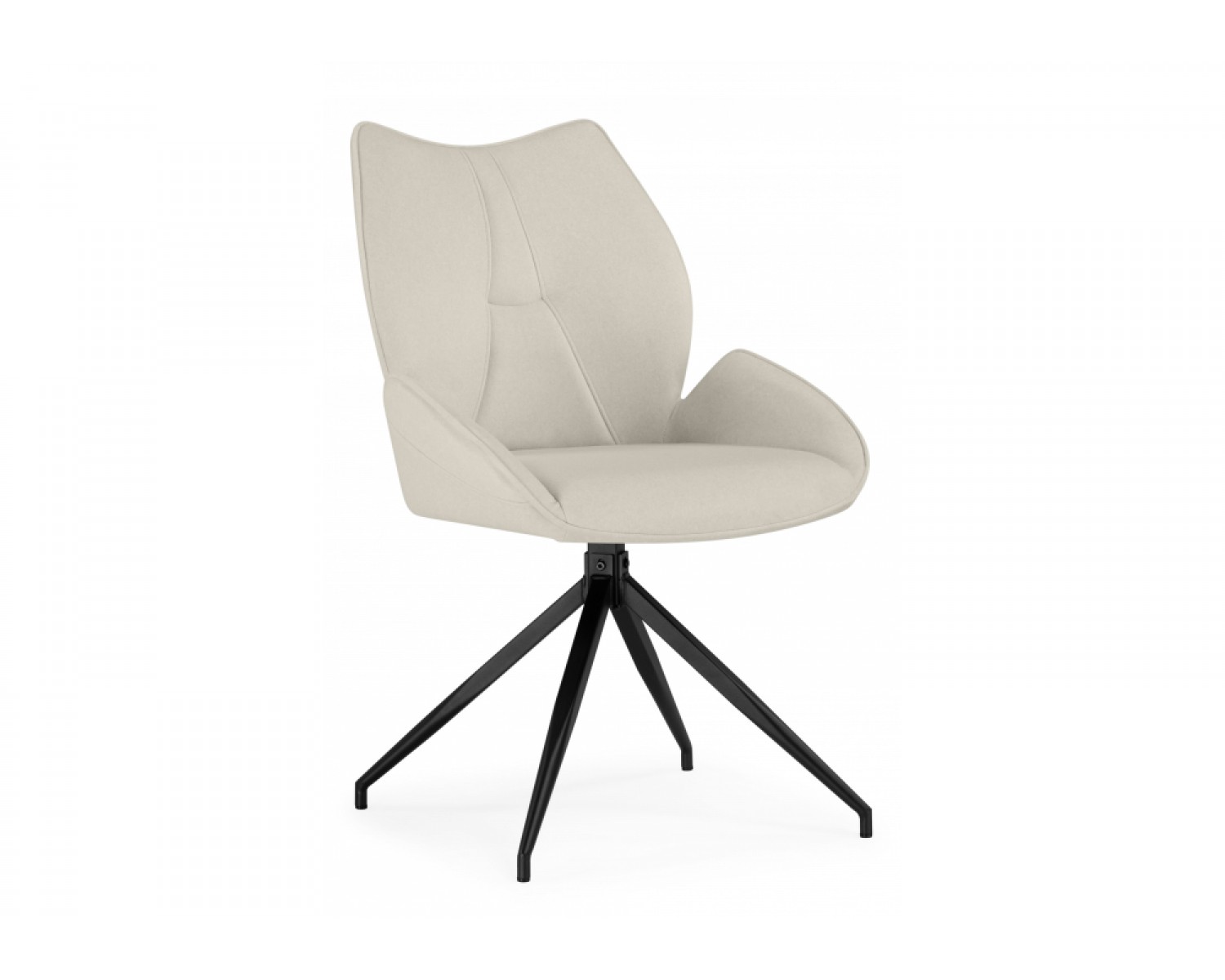 Стул на металлокаркасе Miranda 360 крутящийся beige / black