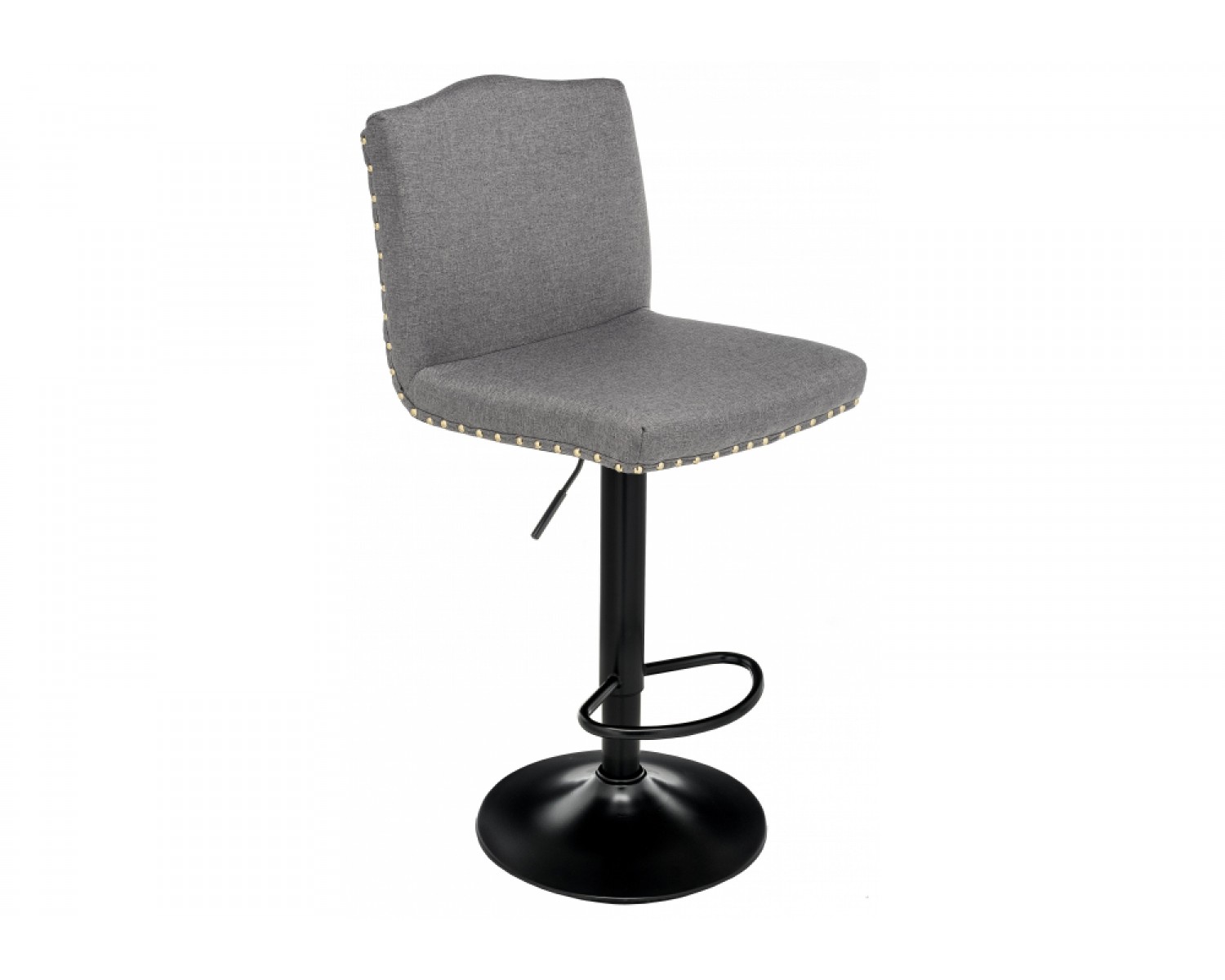Барный стул Crown grey fabric