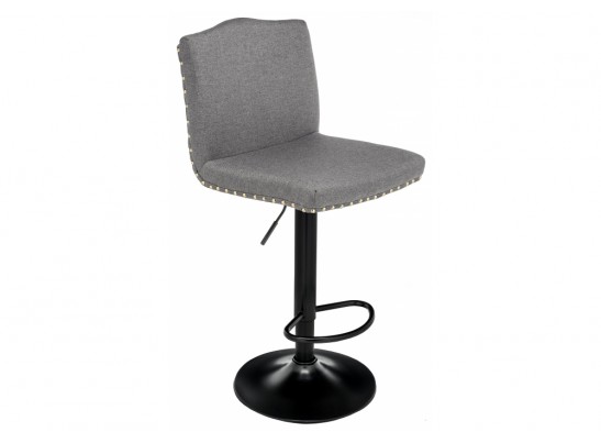 Барный стул Crown grey fabric