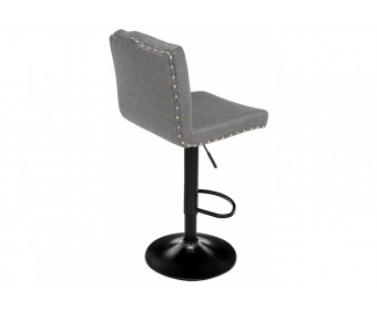 Барный стул Crown grey fabric