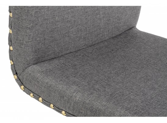 Барный стул Crown grey fabric