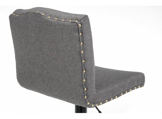 Барный стул Crown grey fabric