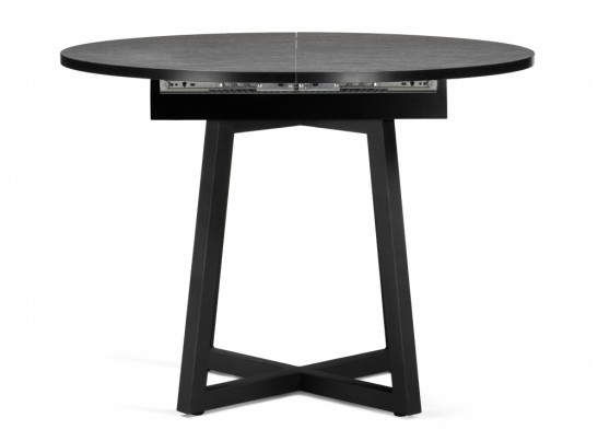 Деревянный стол Регна черный / черный каркас