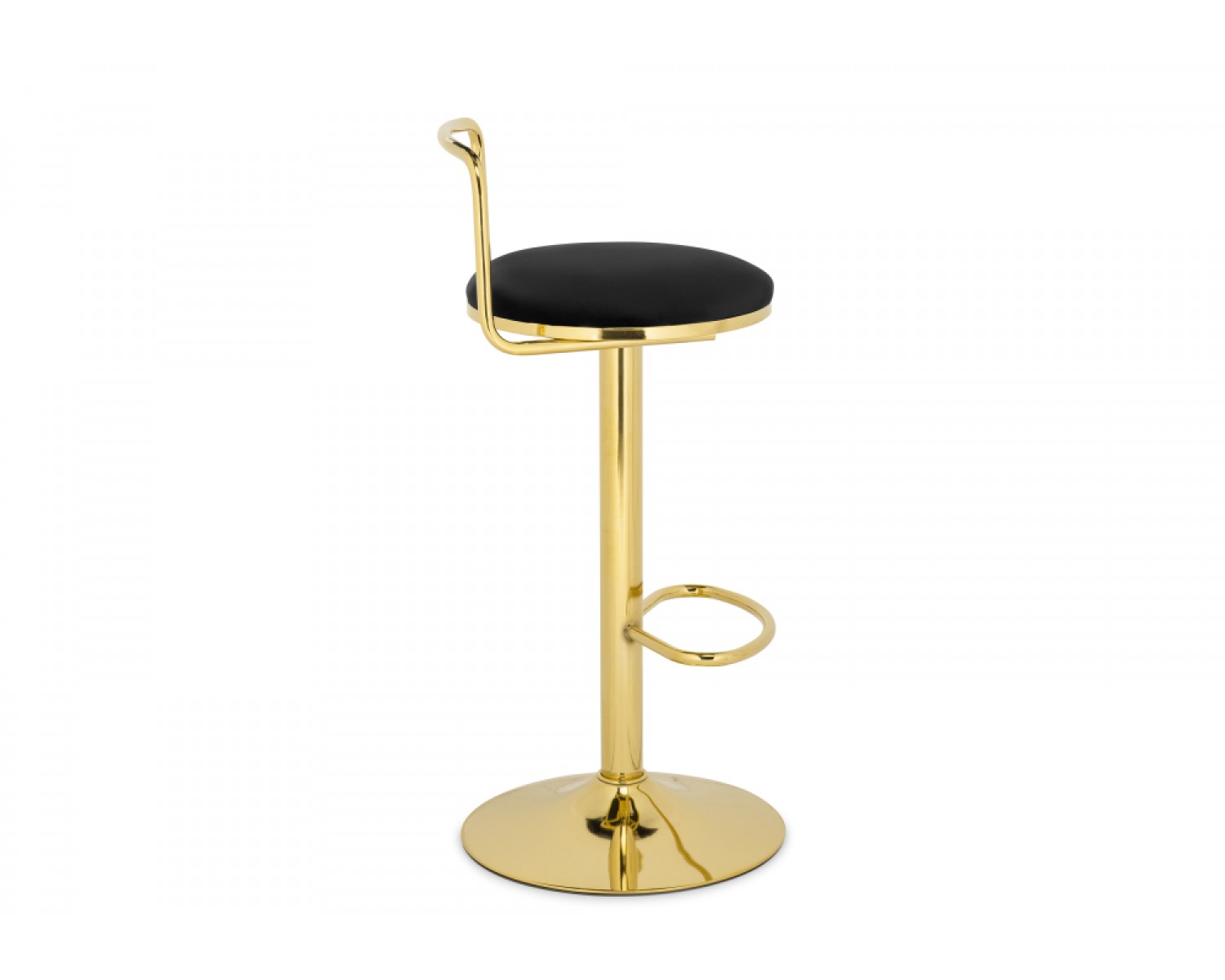Полубарный стул Lusia black / gold