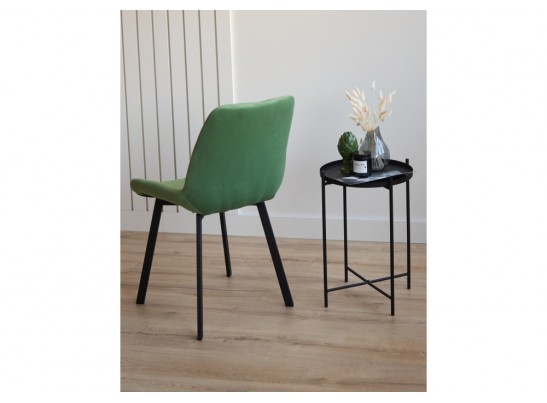 Стул на металлокаркасе Челси П фисташковый (zd 651) / черный