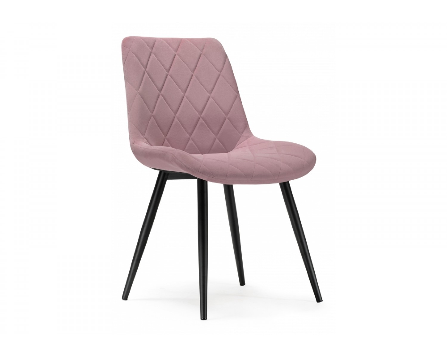 Стул на металлокаркасе Fox black / light purple