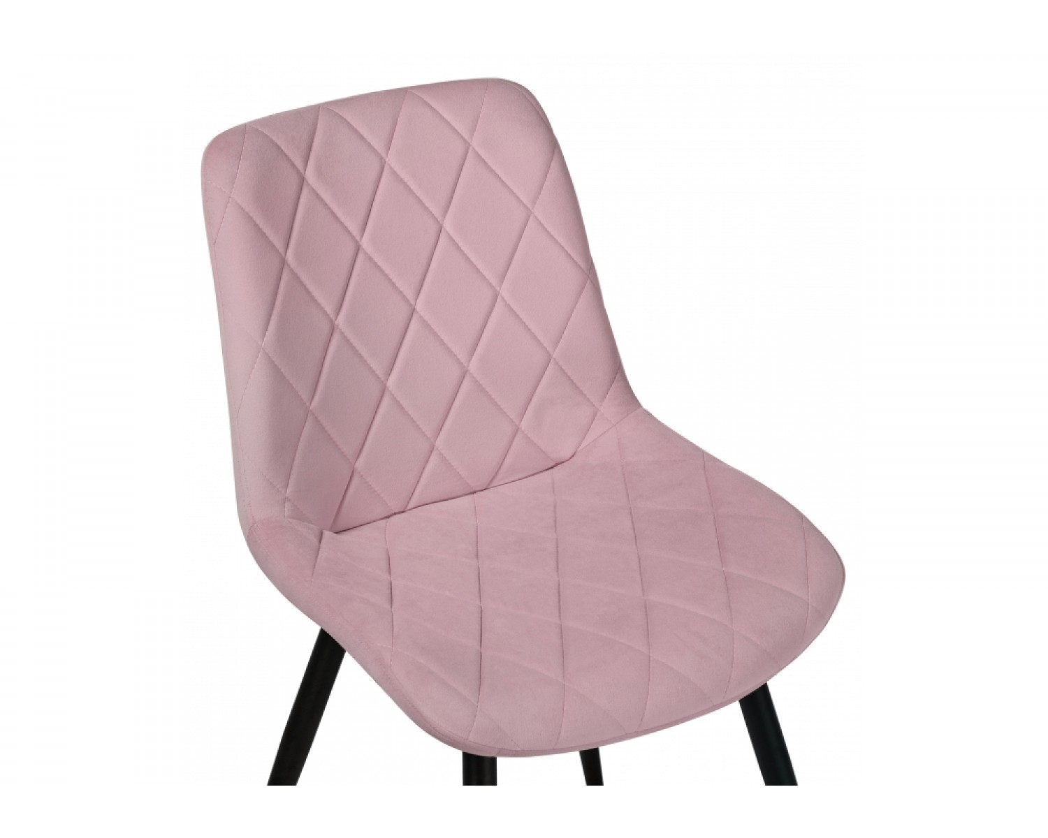 Стул на металлокаркасе Fox black / light purple