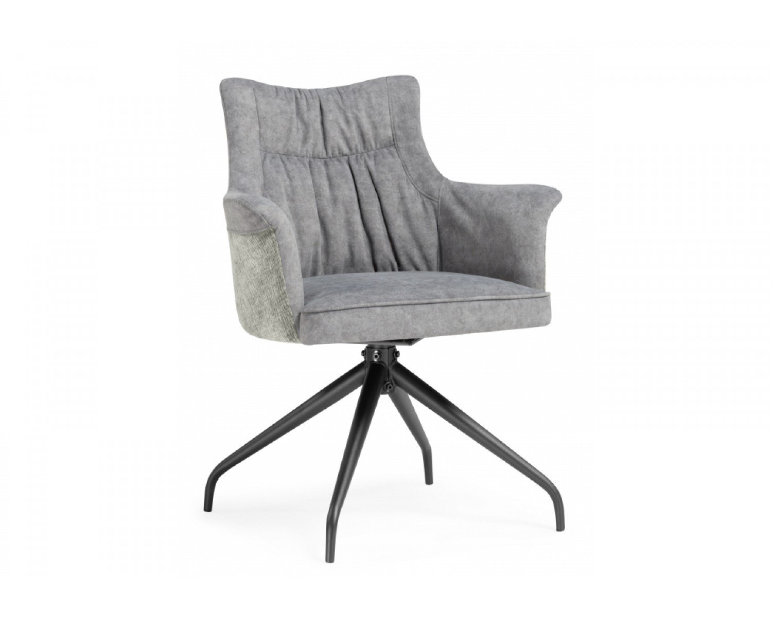 Стул на металлокаркасе Kaser 360 крутящийся grey / black