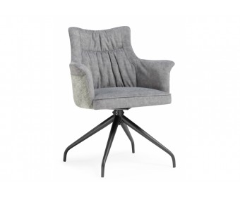 Стул на металлокаркасе Kaser 360 крутящийся grey / black