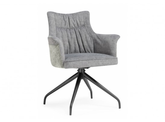 Стул на металлокаркасе Kaser 360 крутящийся grey / black