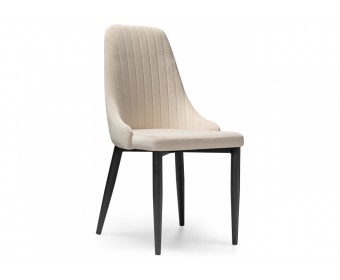 Стул на металлокаркасе Kora beige / black