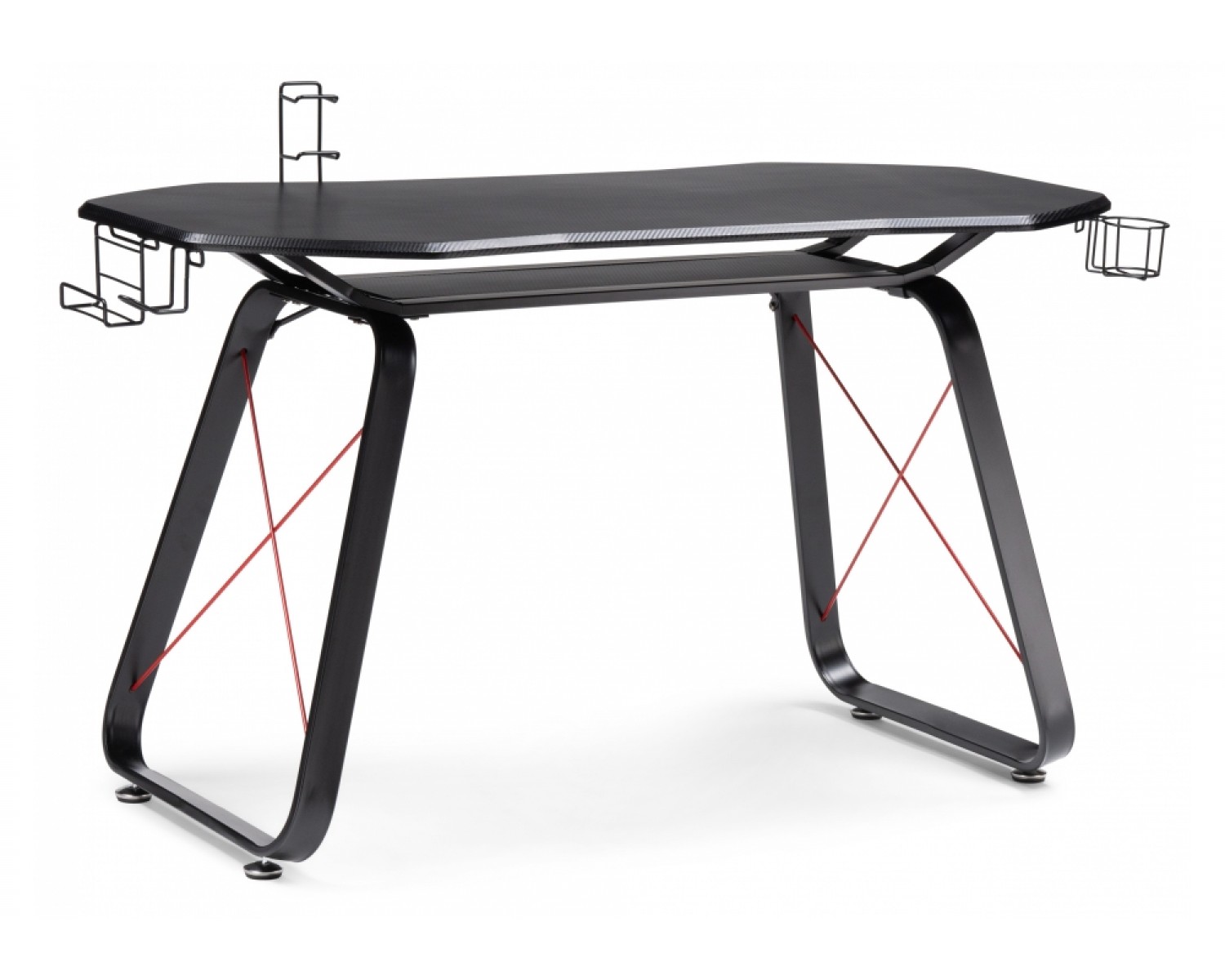 Компьютерный стол Koni 130х65х76 black / red