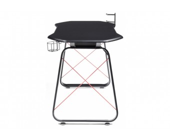 Компьютерный стол Koni 130х65х76 black / red