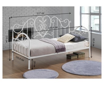 Кровать Dalia 90 см х 200 см ivory