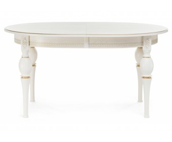 Стол Авилла молочный / золото