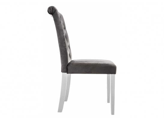 Стул Amelia white / fabric grey