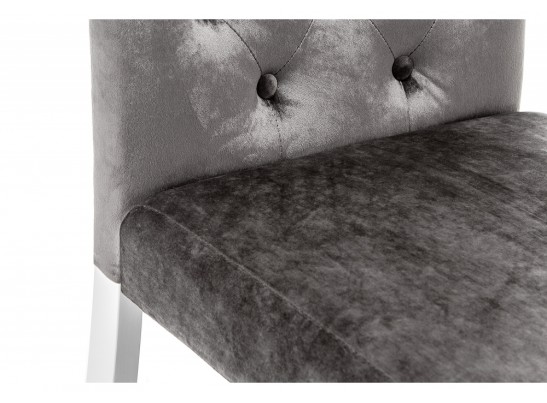 Стул Amelia white / fabric grey