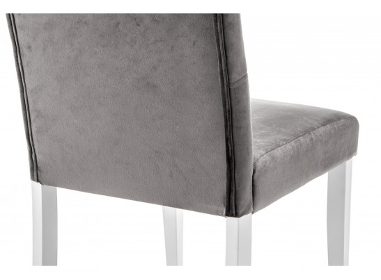 Стул Amelia white / fabric grey