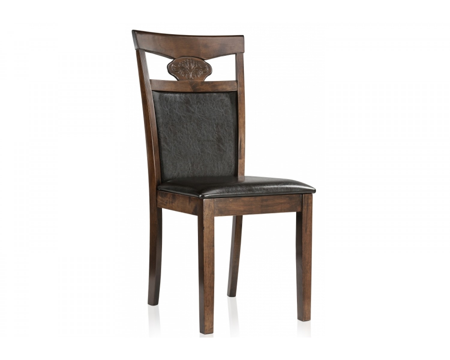 Стул деревянный Luiza dirty oak / dark brown
