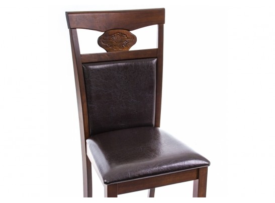 Стул деревянный Luiza dirty oak / dark brown