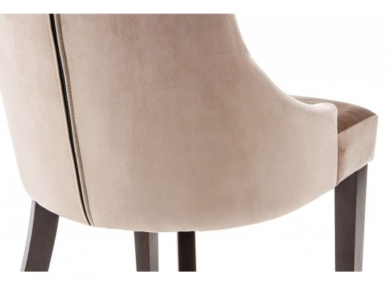 Стул Elegance dark walnut / fabric beige