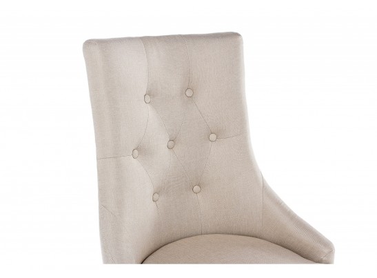 Стул Elegance dark walnut / fabric cream