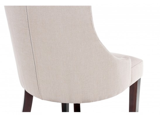 Стул Elegance dark walnut / fabric cream