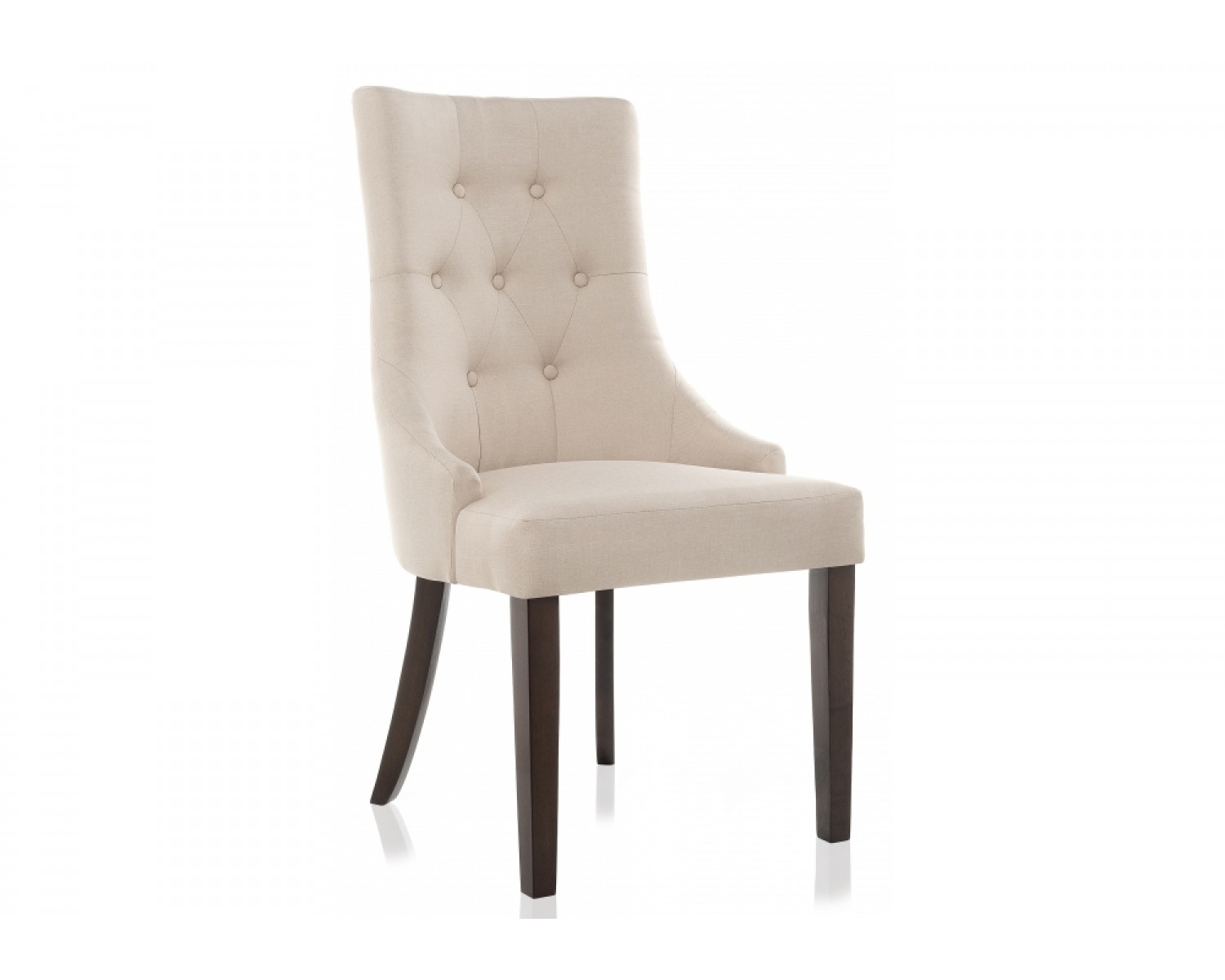 Стул Elegance dark walnut / fabric cream