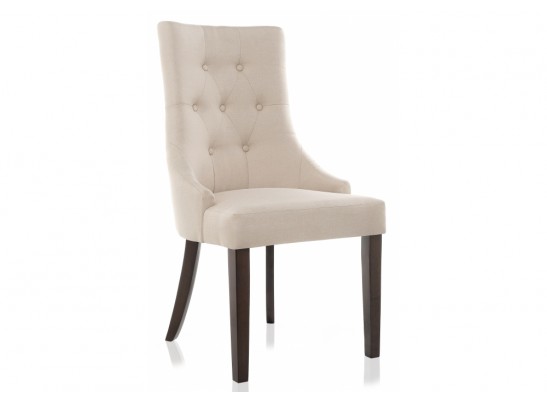 Стул Elegance dark walnut / fabric cream
