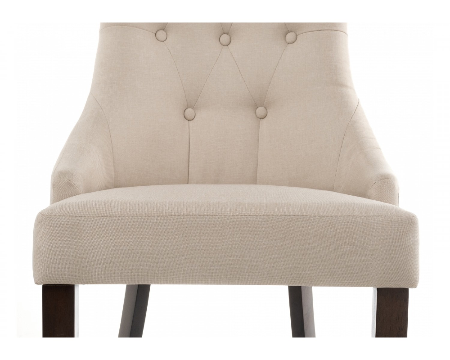 Стул Elegance dark walnut / fabric cream