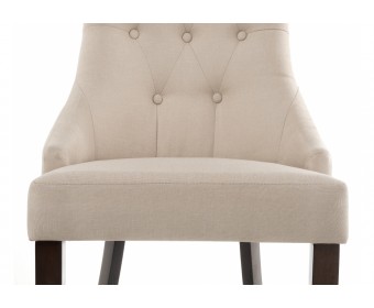 Стул Elegance dark walnut / fabric cream