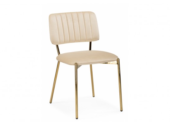 Стул на металлокаркасе Armond beige / gold