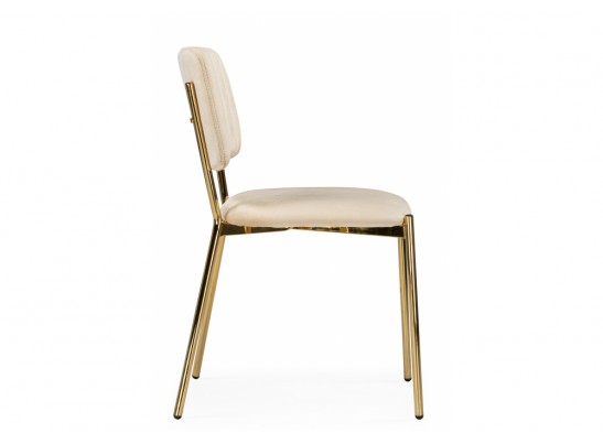 Стул на металлокаркасе Armond beige / gold