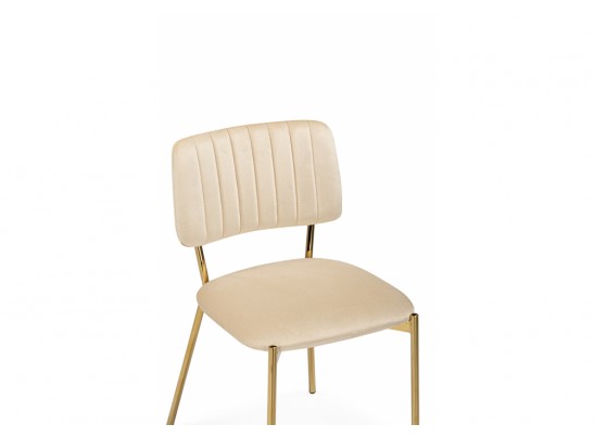 Стул на металлокаркасе Armond beige / gold
