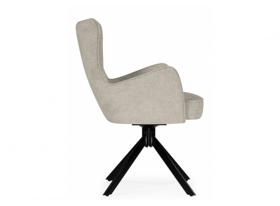 Стул на металлокаркасе Atlanta beige / black крутящийся